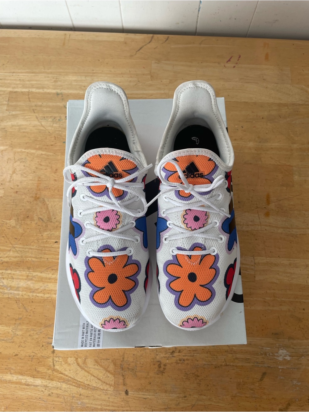 adidas Cloudfoam Floral Print Sneakers